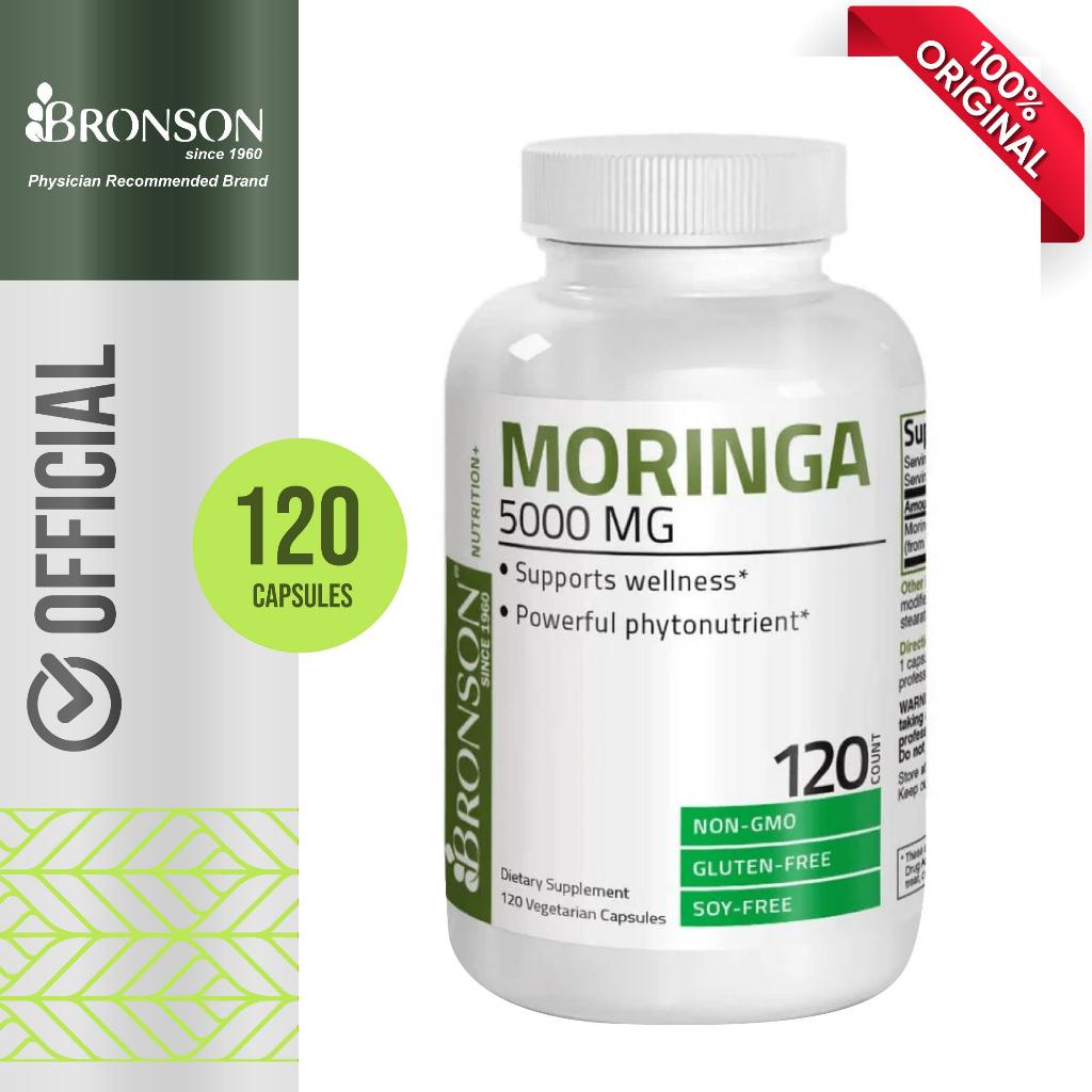 Bronson Moringa Extra Strength Capsules Moringa Oleifera Powder, 120 Count