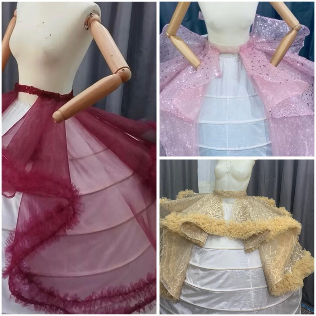 Hiasan Ikat Pinggang Peplum Gelombang Kebaya Pengantin. 3 hari jadi