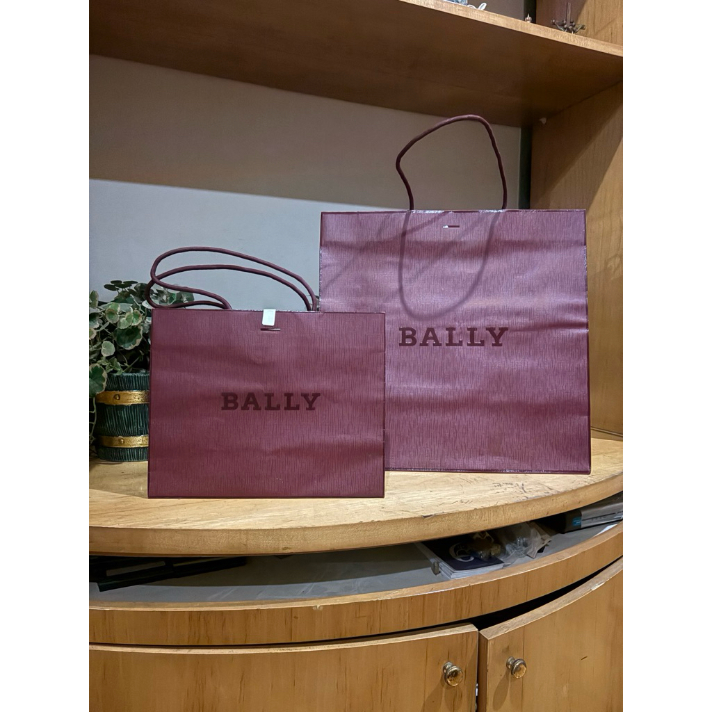 BALLY Paperbag and Shoes Box Original from Store.