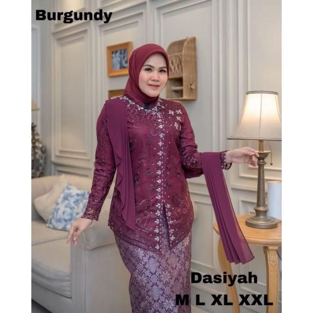 FREE Hijab~New setelan kebaya modern~baju kebaya seragam~kebaya wanita pesta~kebaya Prempuan Premium