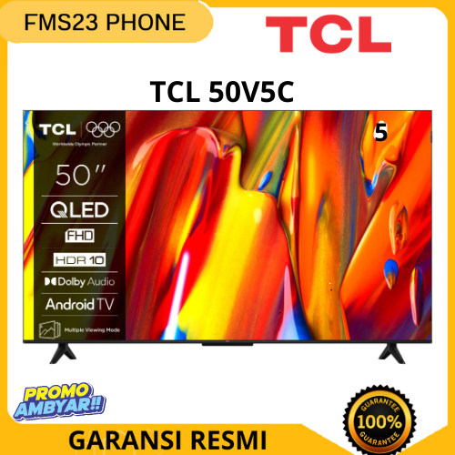 TCL AI 4K Google TV 50 inch V5C - MEMC - HDR 10 - HVA Panel - Dolby Audio - Google Play/Netflix/Yout
