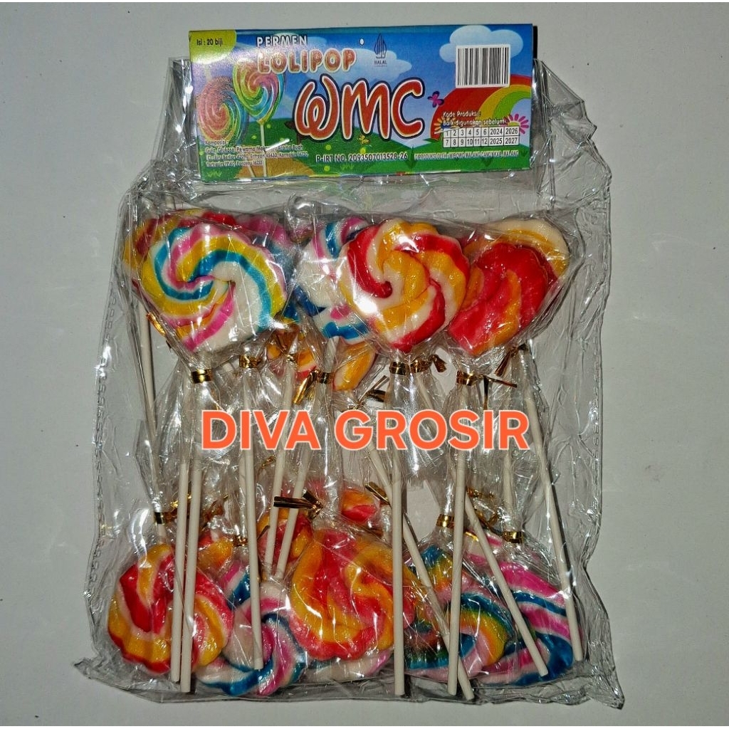 PERMEN LOLIPOP KARAKTER KIPAS ISI 20 pcs