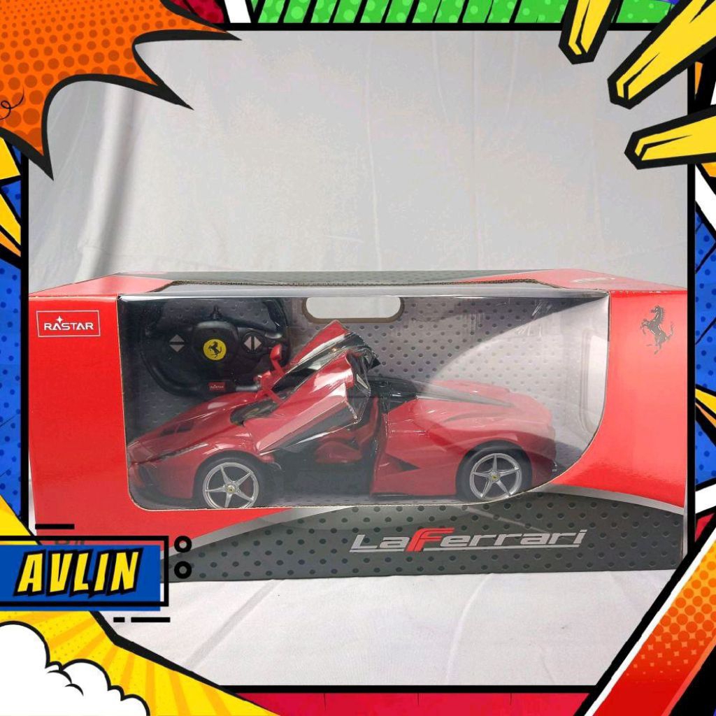 RASTAR RC Ferrari Laferrari Remote Control 1/14 Scale RED VERSION