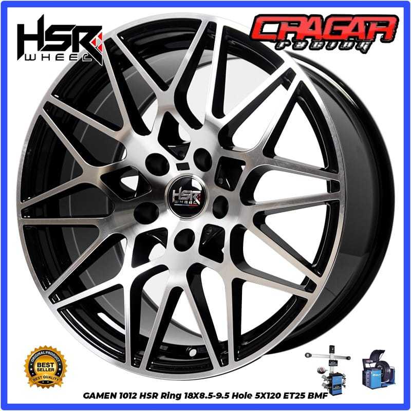 Velg Mobil Bmw f30 f10 E36 E46 Ring 18 Hole 5x120 Warna Black Polish - Hsr Gamen