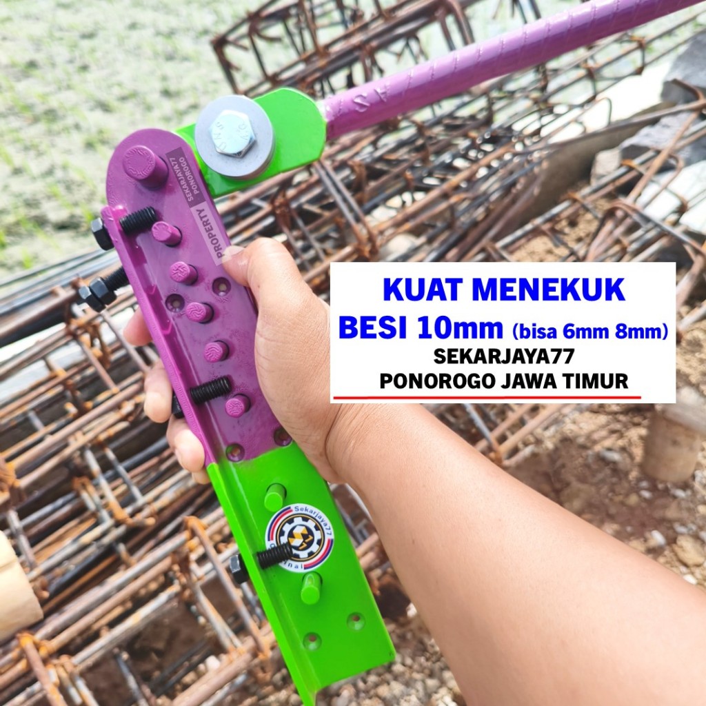 Alat Bending Besi Penekuk Besi Beton 10 mm | Bisa besi 6 8 mm 10 Ulir Sekarjaya77 SJUd03