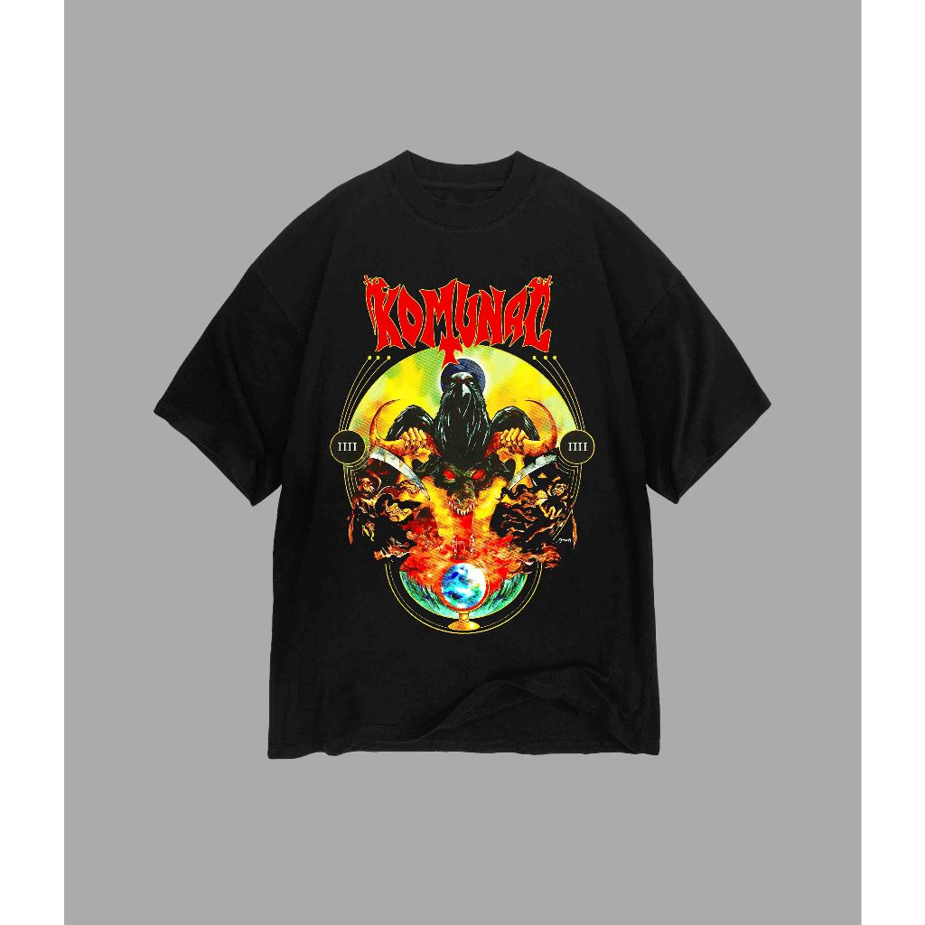 Tshirt Komunal - Hitam Semesta | Kaos Band Komunal - Hitam Semesta