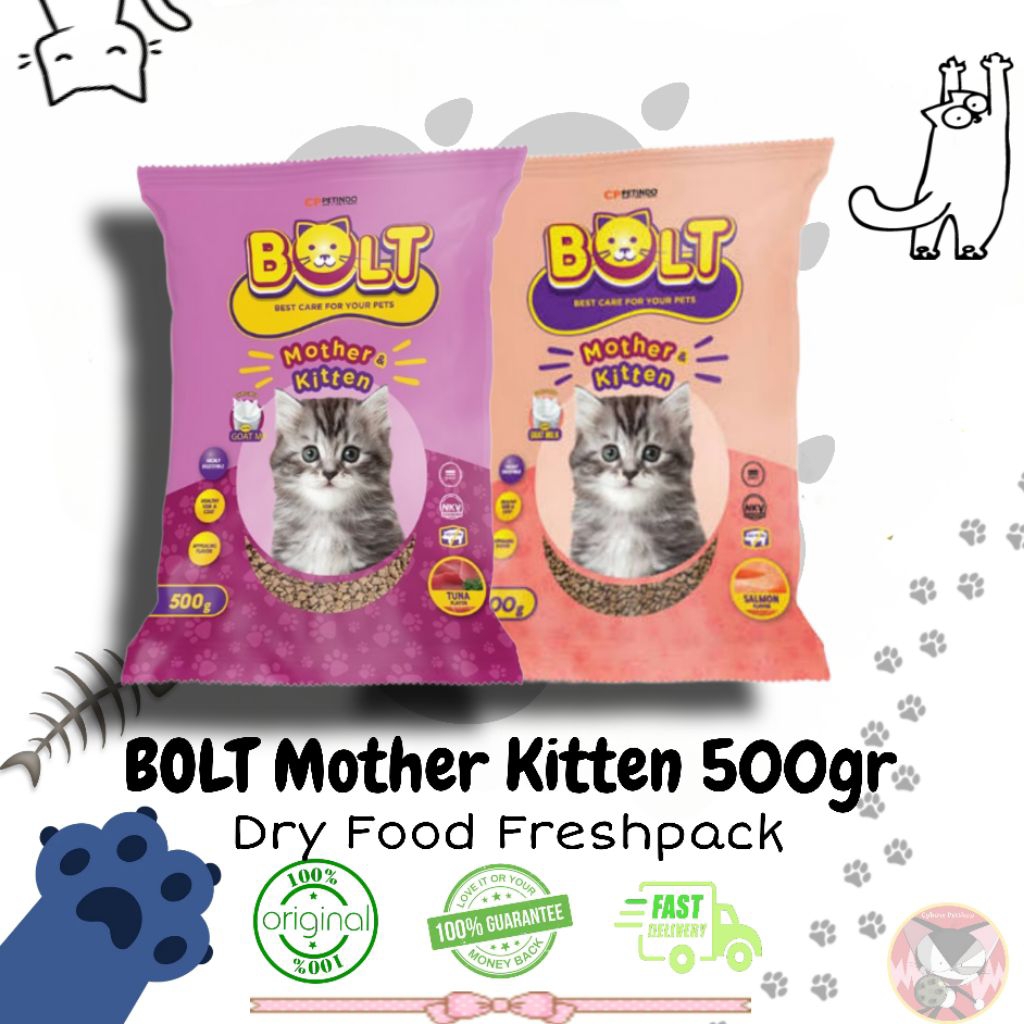 BOLT Mother & Kitten 500gr Dry Food Freshpack