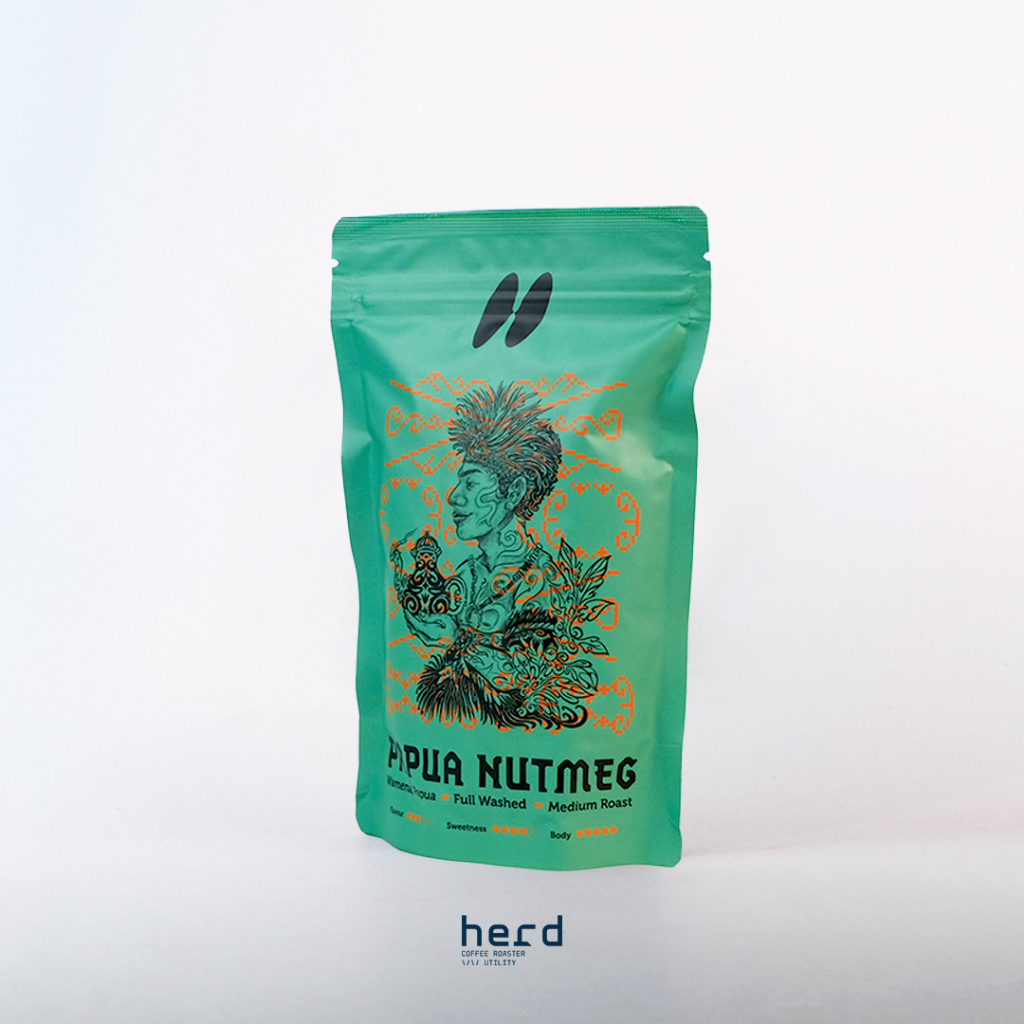 Herd Coffee Roaster Kopi Arabika Papua Nutmeg 150 Gram Single Origin Filter