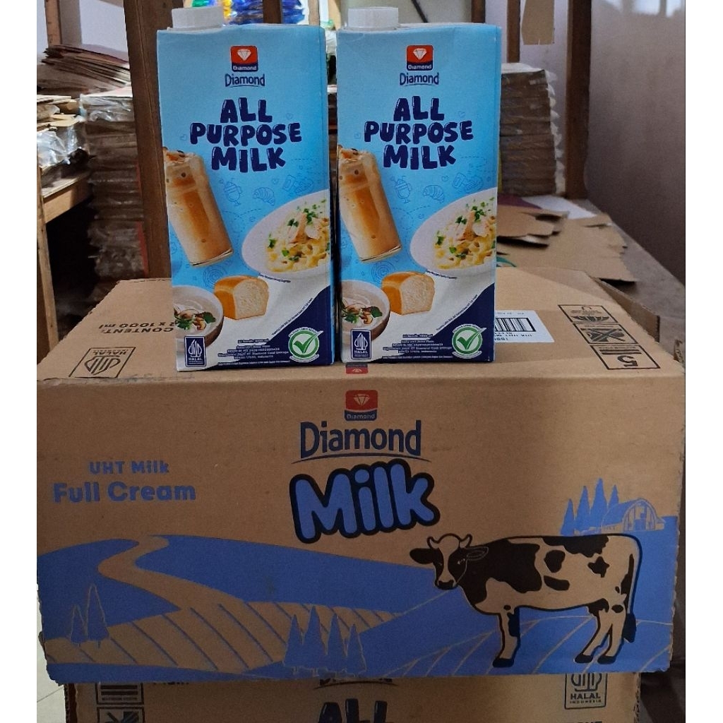 susu diamond full cream 1 liter / susu uht diamond full cream 1 liter