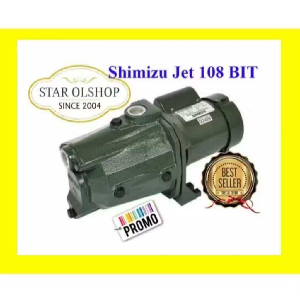 Pompa Air Shimizu Semi Jet Pump JET-108 BIT + Pelampung Otomatis