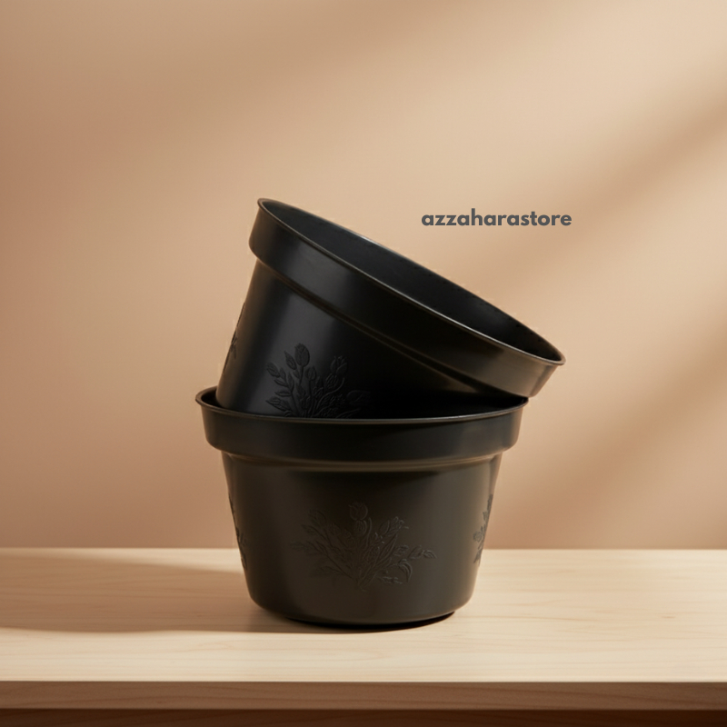 Pot bunga ukuran 30 hitam