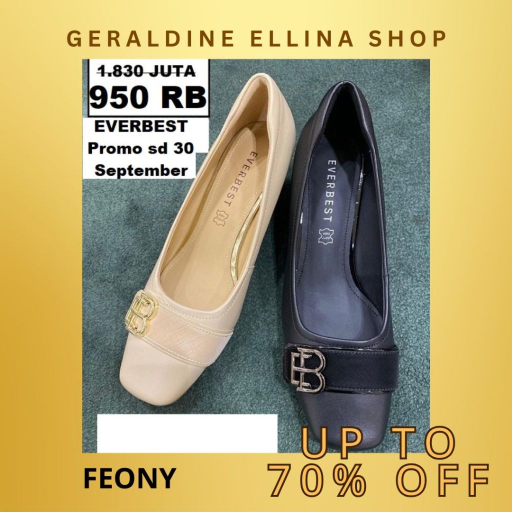 Sepatu wedges Wanita EVERBEST ORIGINAL 100% SERI FEONY