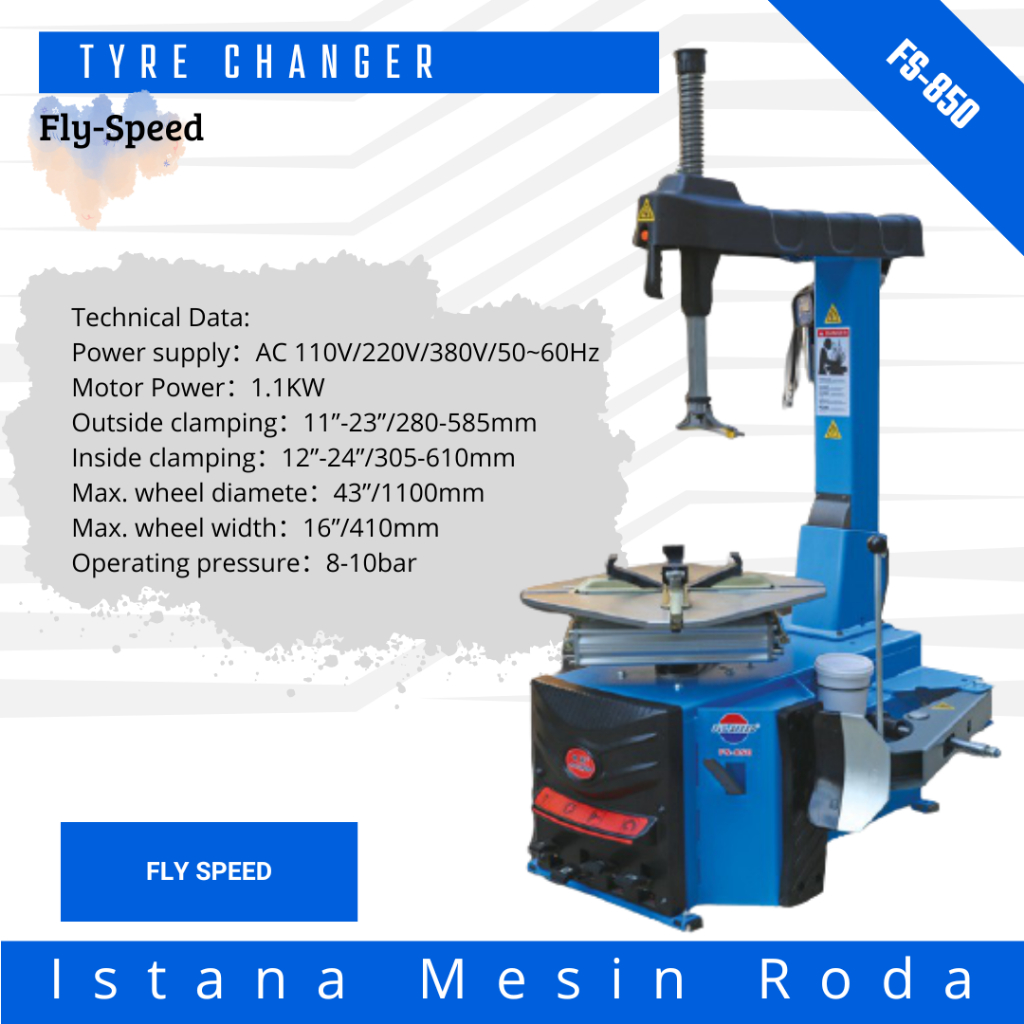 Tyre Changer Fly Speed FS-850 Tire Changer Mesin Bukaan Ban Mobil mesin buka ban otomatis tire chang