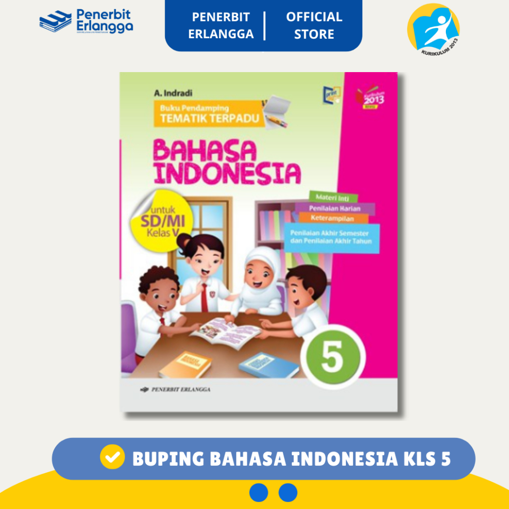 [Erlangga Official) Tematik Terpadu Bahasa Indonesia Sd/Mi Kelas 5 - Kurikulum 2013 Revisi