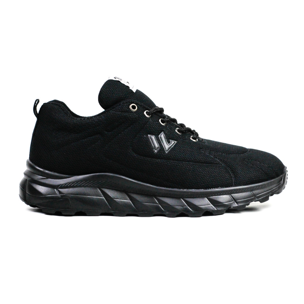 Sepatu VEXO Sneaker Running Pria Wanita Hitam Polos High Quality