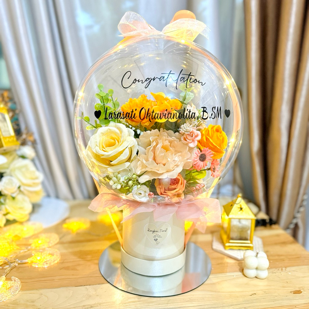 BALON BUNGA KADO ULTAH WISUDA OPENING TOKO CUSTOM