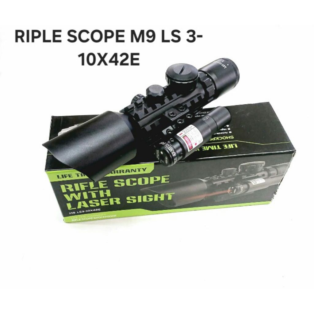 RIPLE SCUPE LASER ATAU TELESKOPE M9 LS 3-10X42E