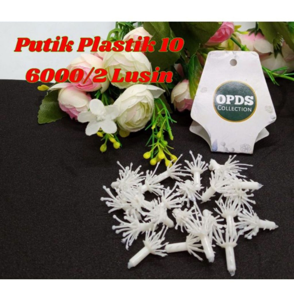 Putik Plastik Imitasi 24pcs Putik Bunga Putik Plastik 10 Putik Bunga Plastik