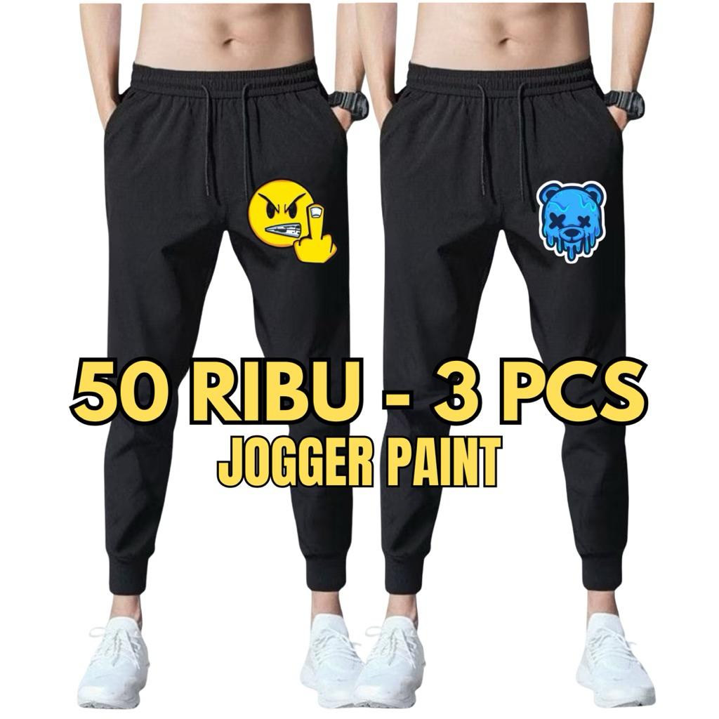 PAKET 3 PCS CELANA PANJANG PRIA JOGGER DEWASA