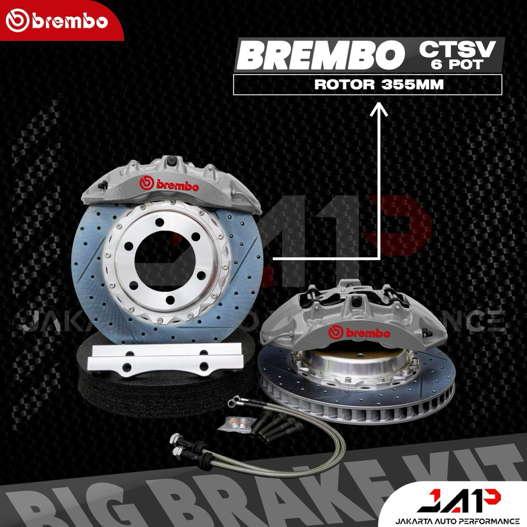 BIG BRAKE KIT BREMBO CTSV 6 POT UNTUK PAJERO EXCEED / DAKAR / ULTIMATE
