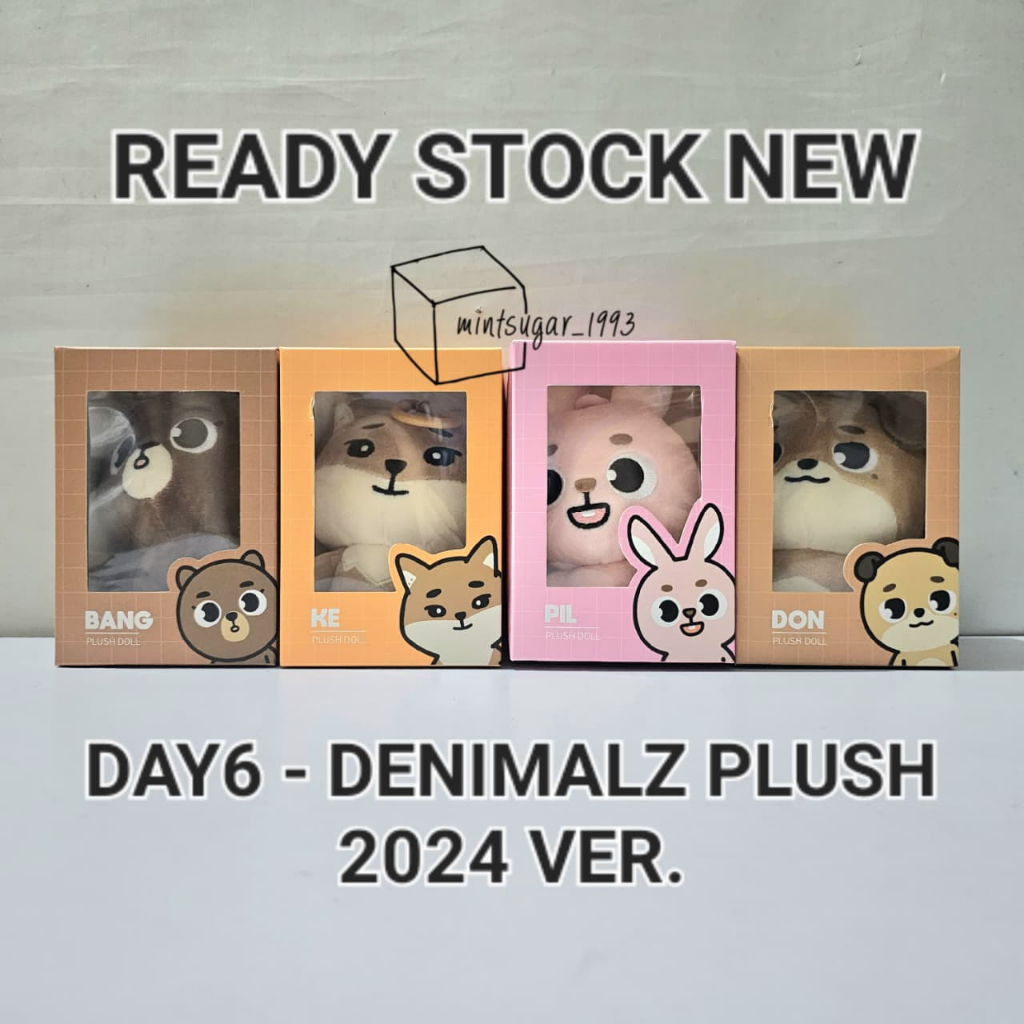 [ READY NEW OFFICIAL ] DENIMALZ PLUSH 2024 [ MD MERCH DAY6 DOLL BANG KE KKE PIL DON ] KPOP MERCH