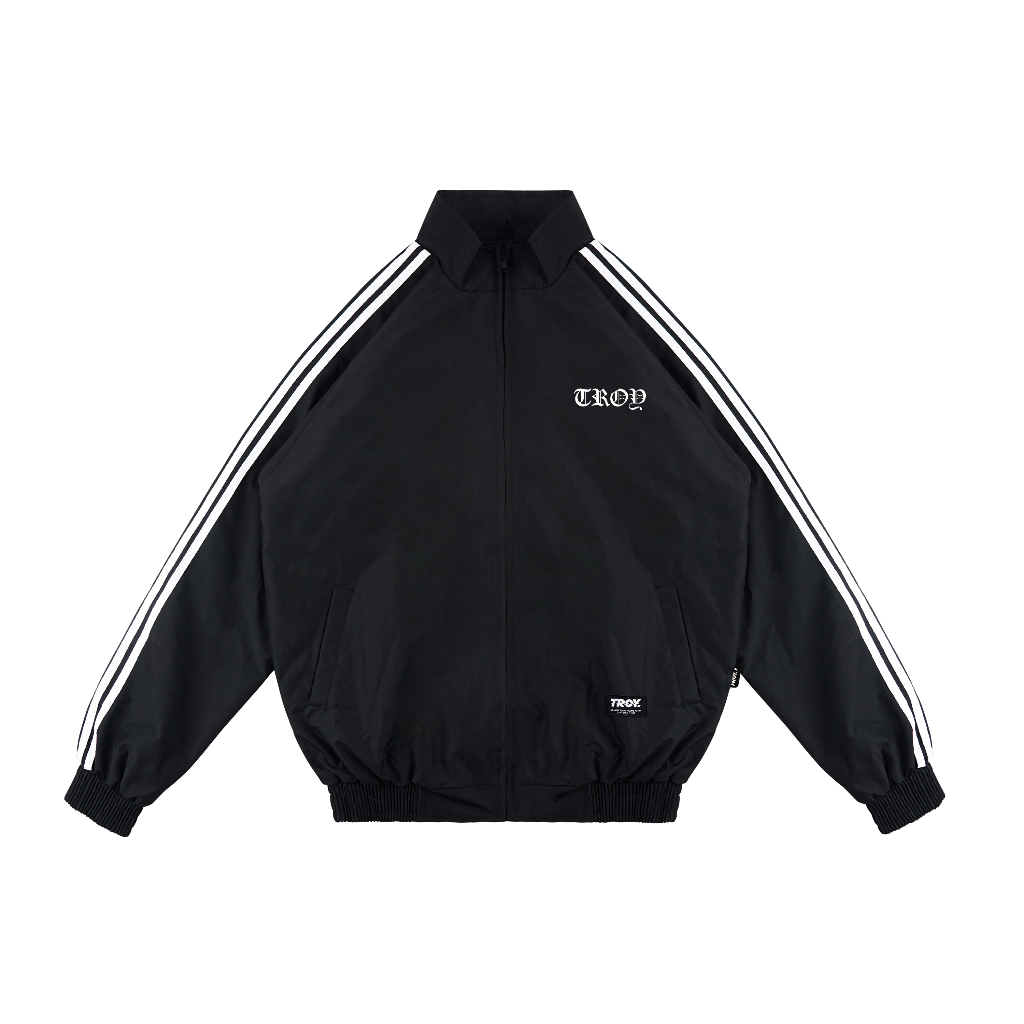 Troy Company Jacket Tracktop Black Trace Githo - Jaket Tracktop Hitam JTT 3317