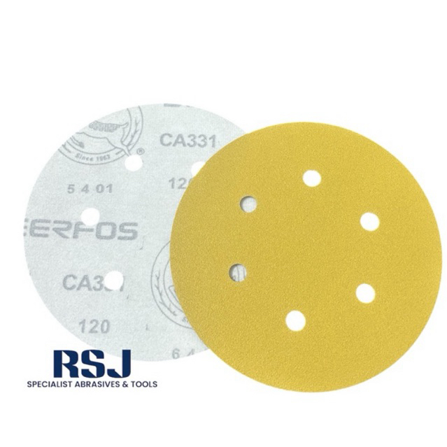 amplas bulat 6 inch gold deerfos/hookit disc