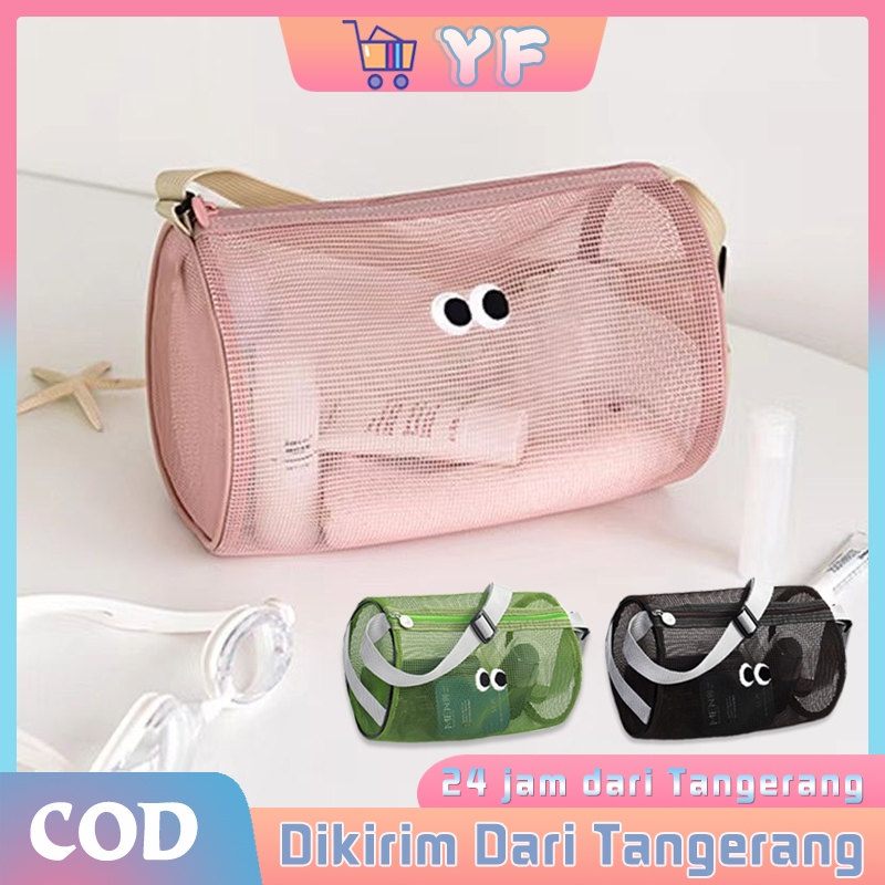 Tas Pantai Selam Scuba Nilon Portabel Tas Jaring Lipat Tas Jaring Alat Mandi