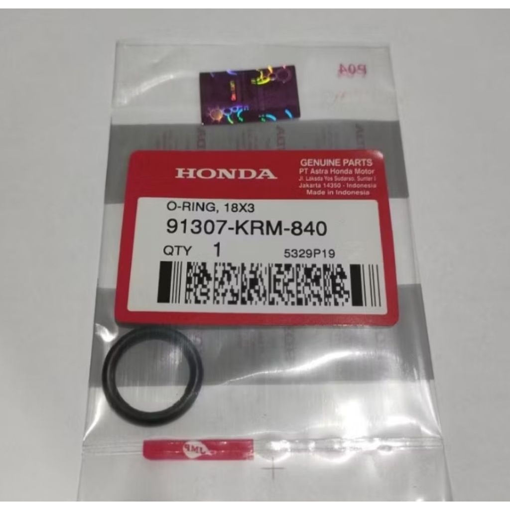 ORING COLOKAN OLI SMUA MOTOR 91307-KRM-840 ORIGINAL