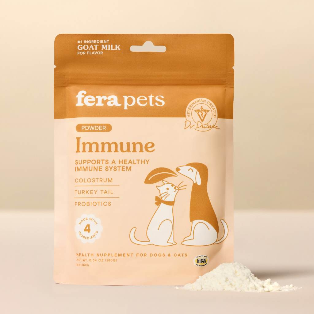 Fera Pet Organics Immune Goat Milk Colostrum Probiotik Anjing Kucing