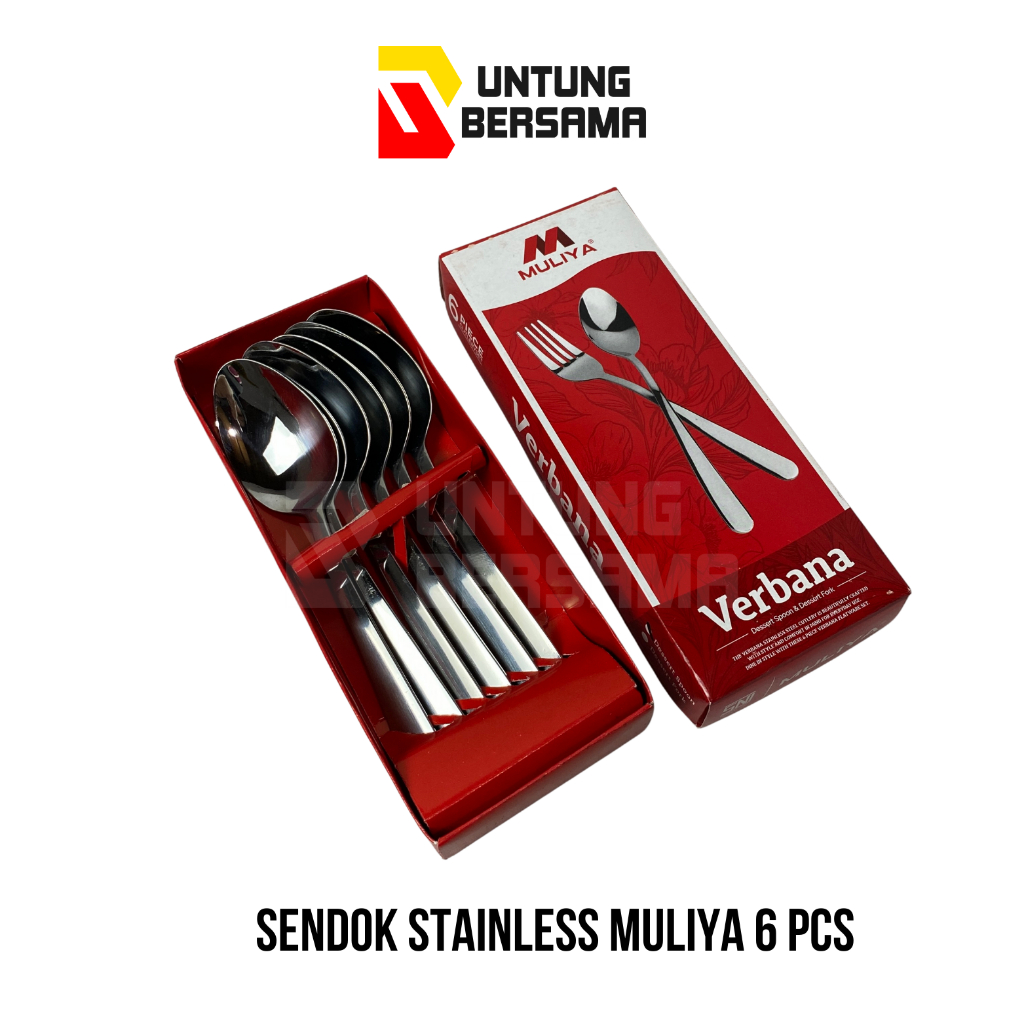 MULIYA SENDOK MAKAN STAINLESS VERBANA TEBAL (6 PCS)