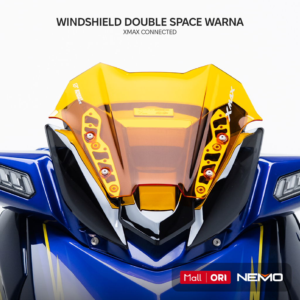 Nemo Windshield Double Space Warna Xmax Connected