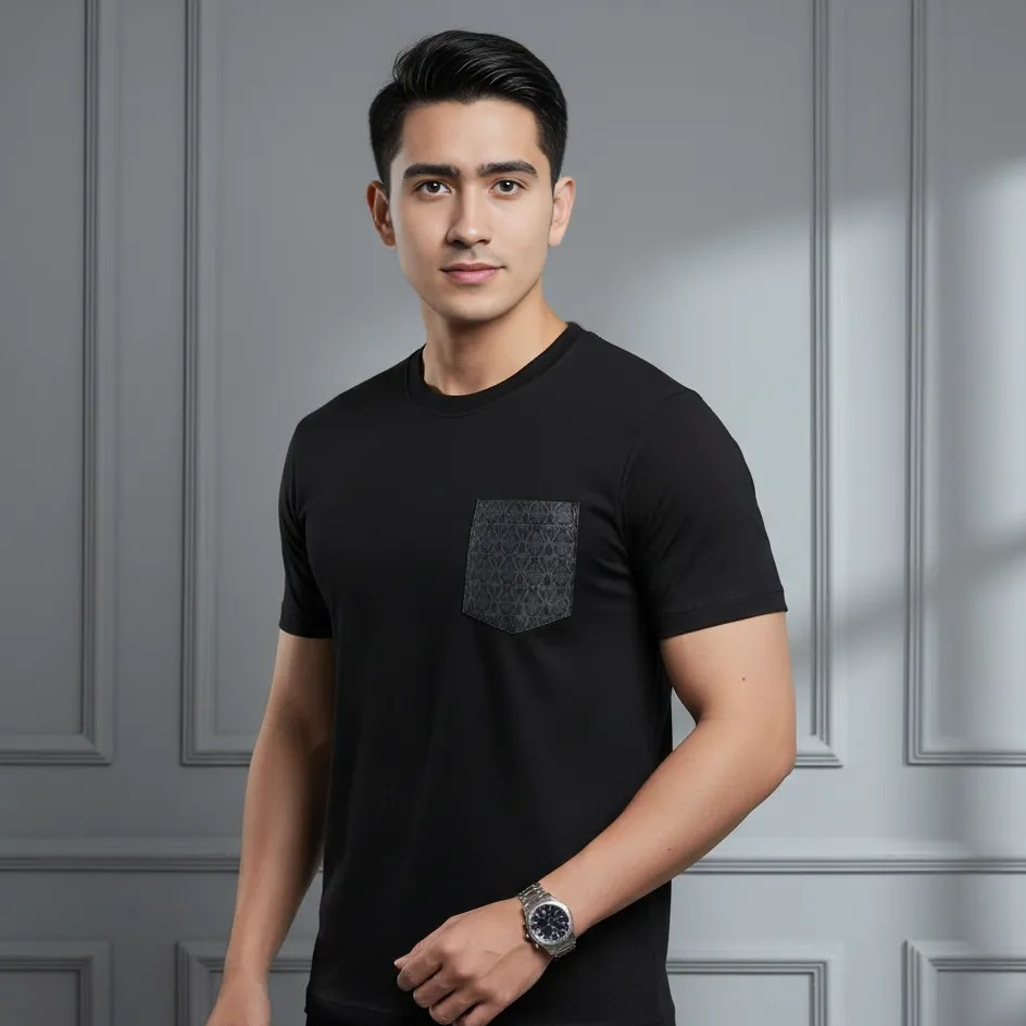 Kaos Pria Lengan Pendek Katun Ukuran JUMBO S - XXXL - Kaos WETAN Batik Ganasan - PROMO