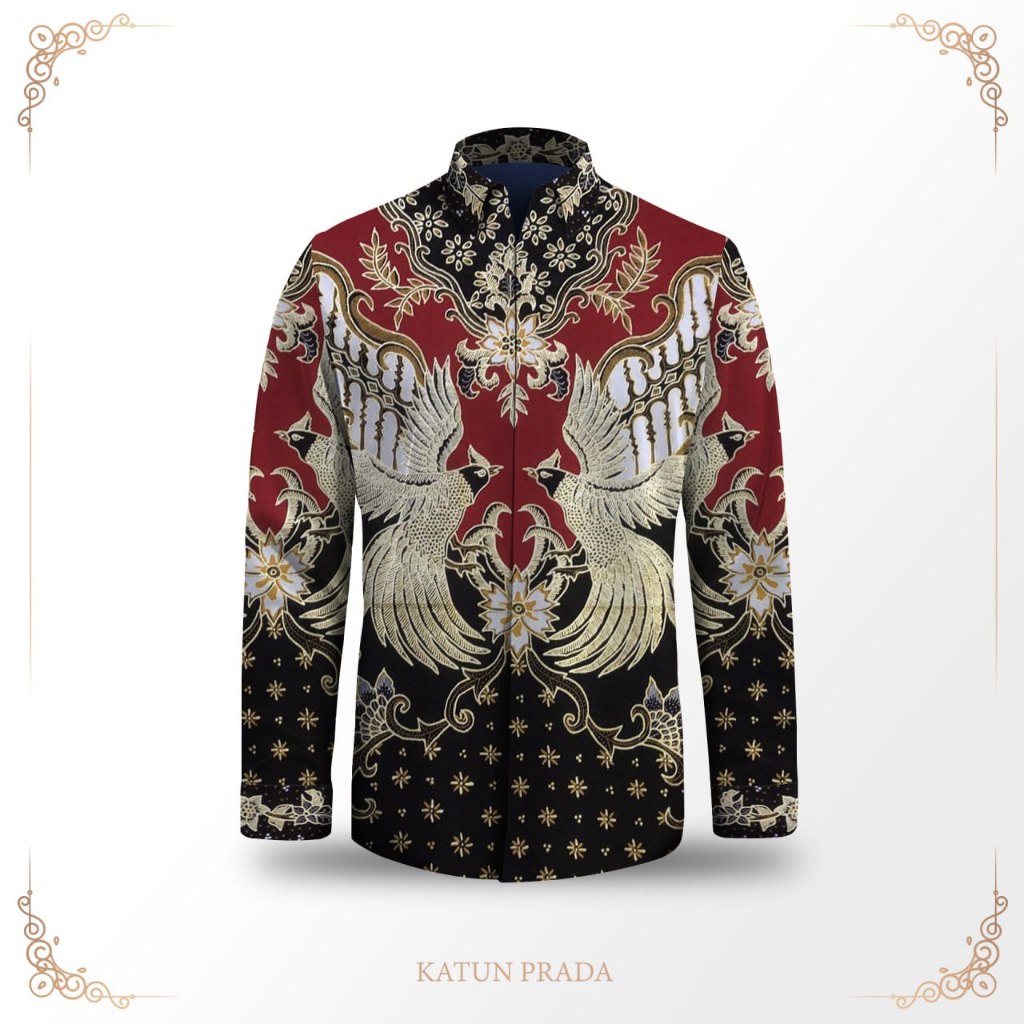 Kemeja batik tulis tinta emas pola bahan katun premium asli batik tulis exclusive limited stock