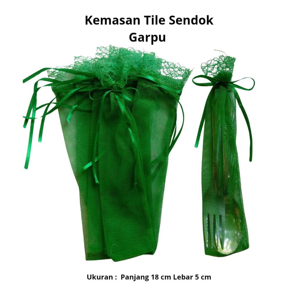 Kemasan Tile Sendok Garpu/ Tile Sendok Garpu/bungkus tile/kemasan tile/tile souvenir/bungkus souveni