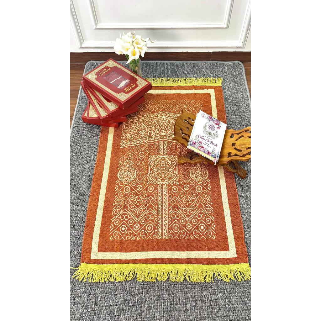 Sajadah Angora Box Ukuran 70x105 cm Sajadah Prayer Mat Turkiye | Cordova Super Store