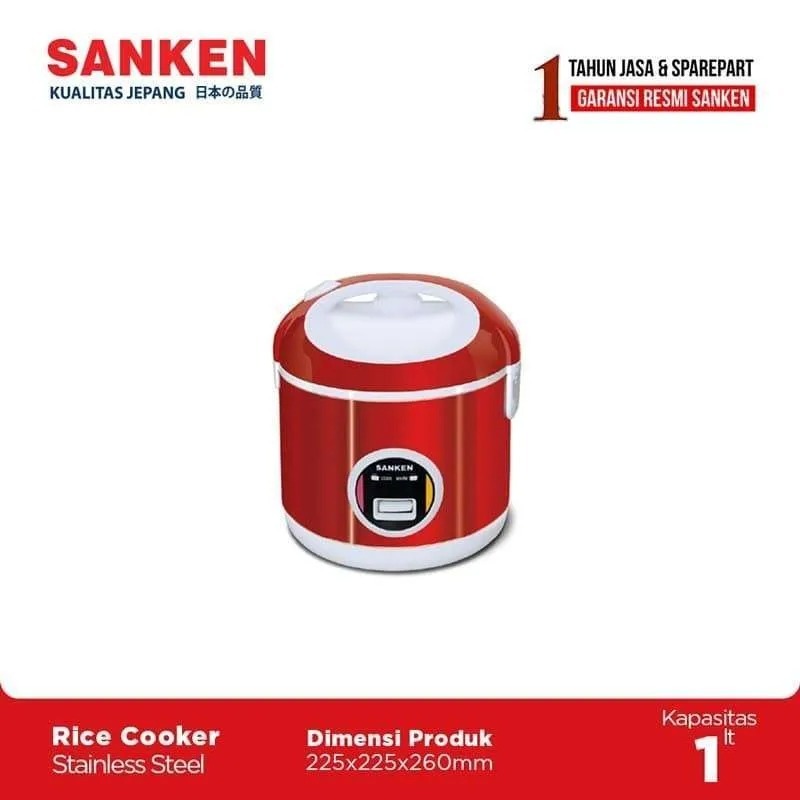 SANKEN Rice Cooker 1 Liter/SANKEN SJ 200 Panci Steinless Steel