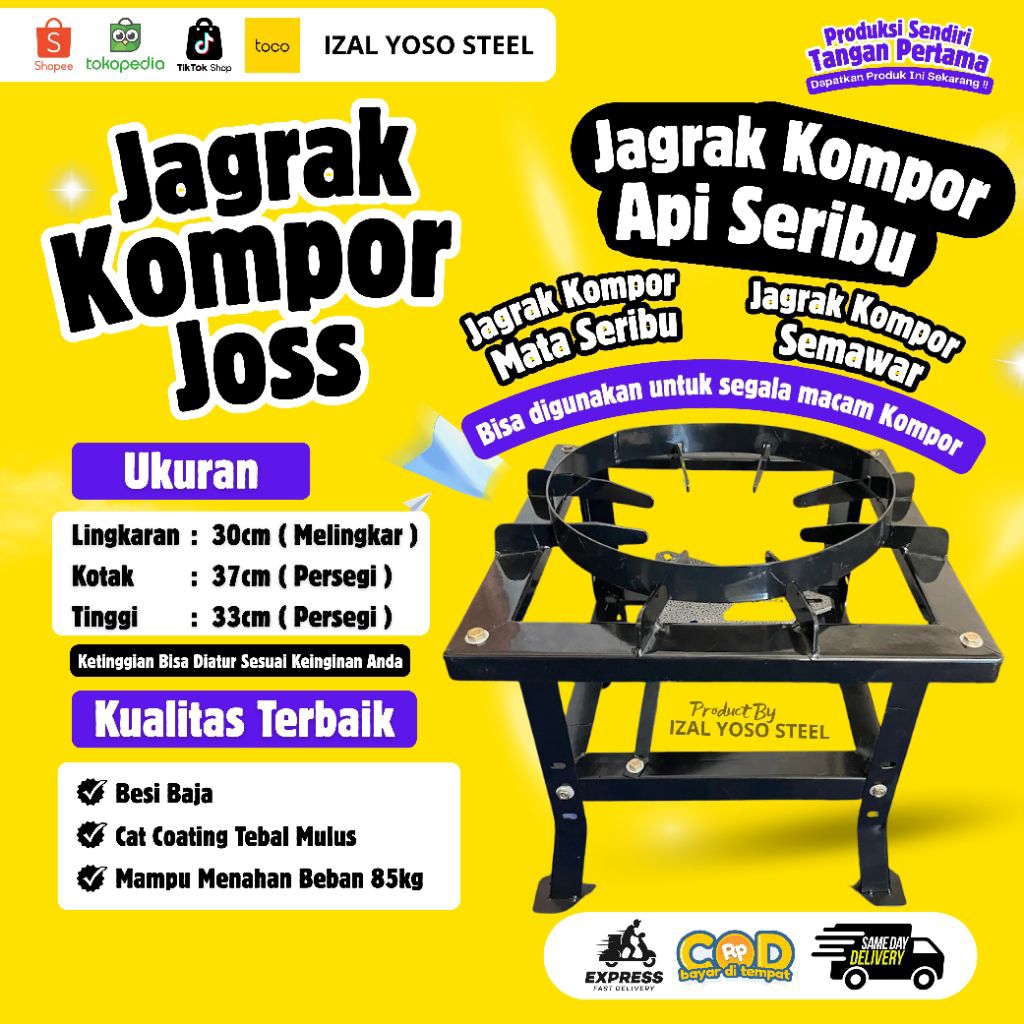JAGRAK KOMPOR JOSS/ JAGRAK KOMPOR API SERIBU / JAGRAK KOMPOR SEMAWAR / JAGRAK KOMPOR MATA SERIBU / J