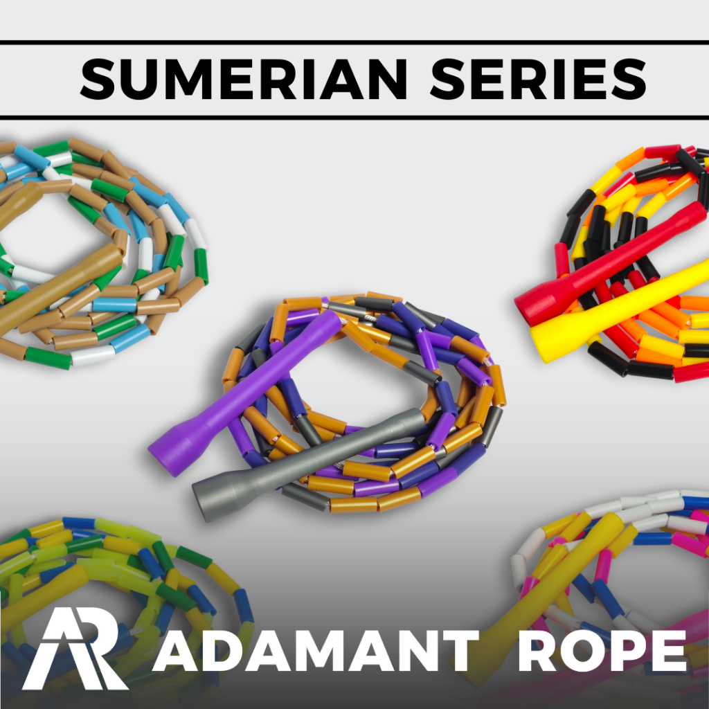 [ADAMANT ROPE] Sumerian Series Short Handle Beaded Rope Tali Skipping Lompat Tali Jumprope