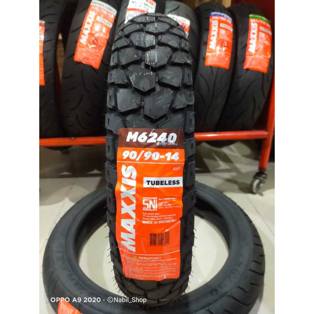 SEPASANG / SATUAN BAN MATIC RING 14 MAXXIS M6239 DEPAN BELAKANG SEPASANG KEMBANG TAHU BEAT  VARIO