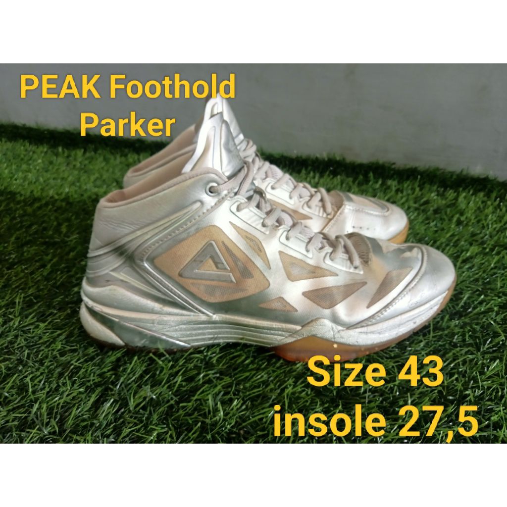 Sepatu Basket PEAK Second Size 43 insole 27,5