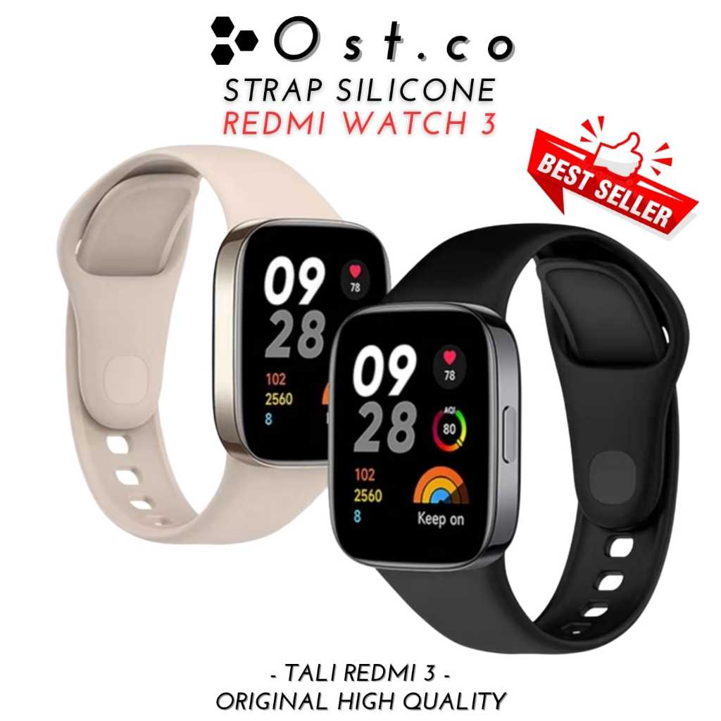 Original Strap Redmi Watch 3 Tali Redmi Watch 3 Silicone Strap Watch 3 Redmi Xiaomi Watch 3