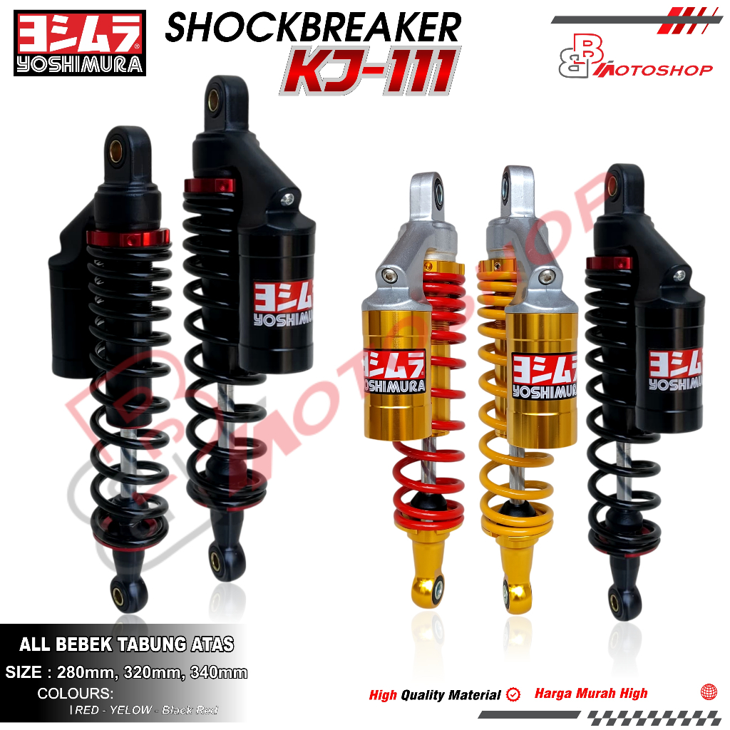 Shock Shockbreaker belakang KJ-111 All Bebek Tabung Atas 320mm 340mm
