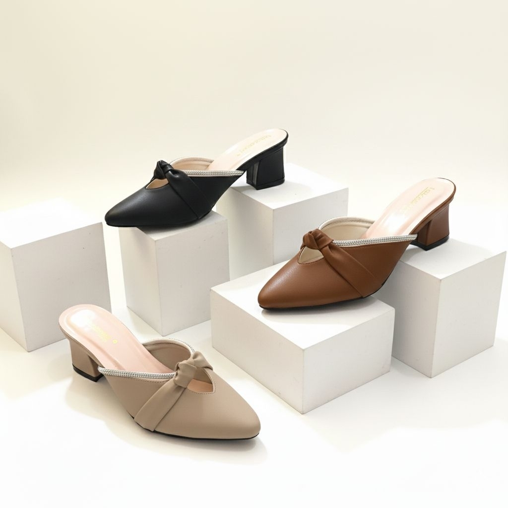 LAKSANA - Keora Sandal Heels Wanita Hak 5cm - Heels Wanita - Sandal Heels