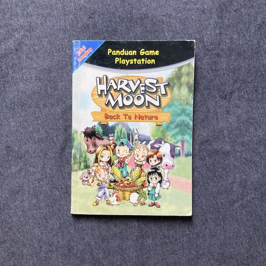 Buku Panduan Harvest Moon Back To Nature Bahasa Indonesia Original Buku Lawas