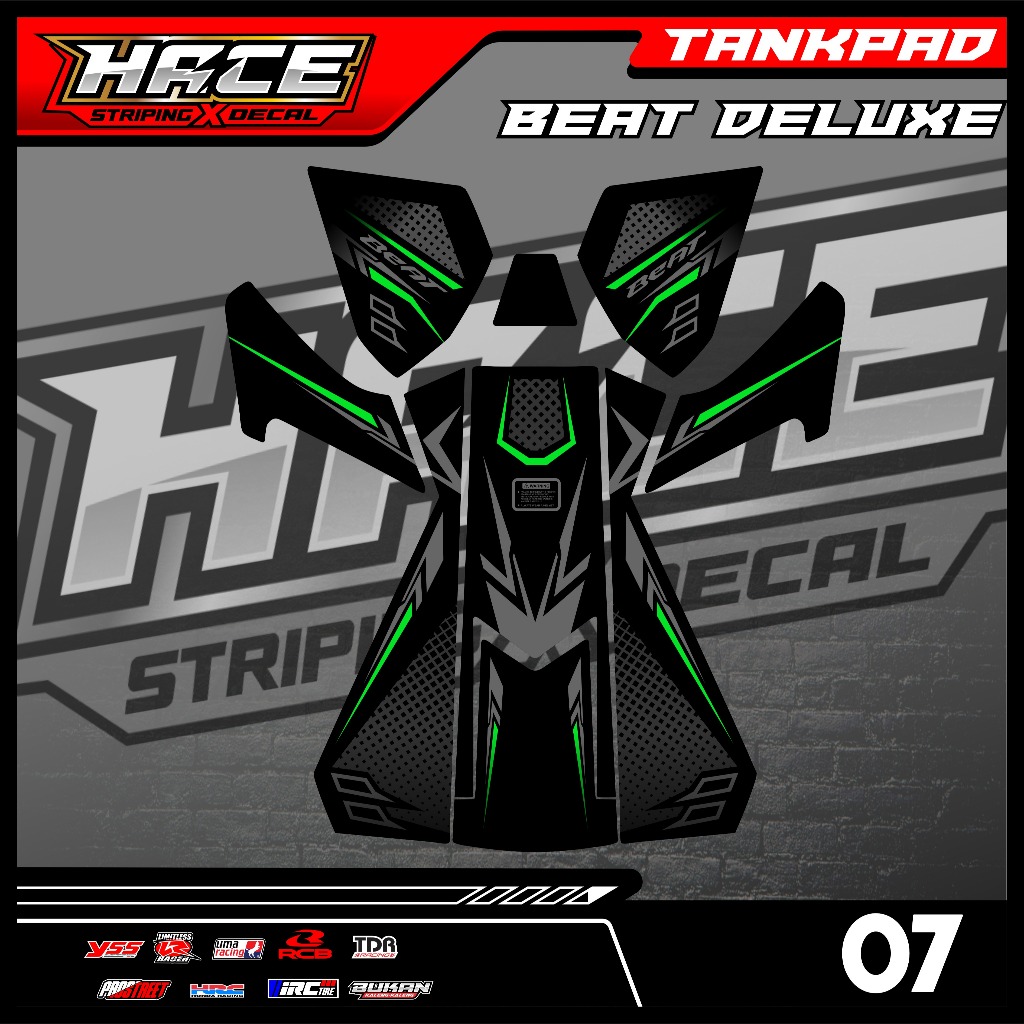 07 STICKER TANKPAD DASBOR BEAT DELUXE - STIKER TANKPAD DASBOR BEAT DELUXE