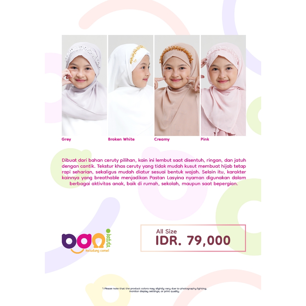 PASHMINA INSTAN RABBANI Kerudung instan Anak