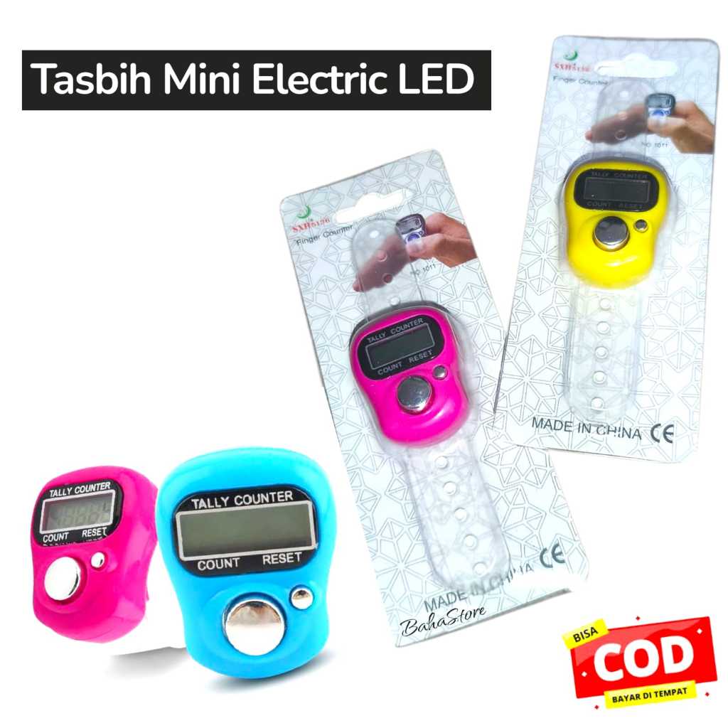 Grosir Isi 24 Pcs Tasbih Digital Mini Alat Hitung Digital Model Cincin Tasbih Elektrik