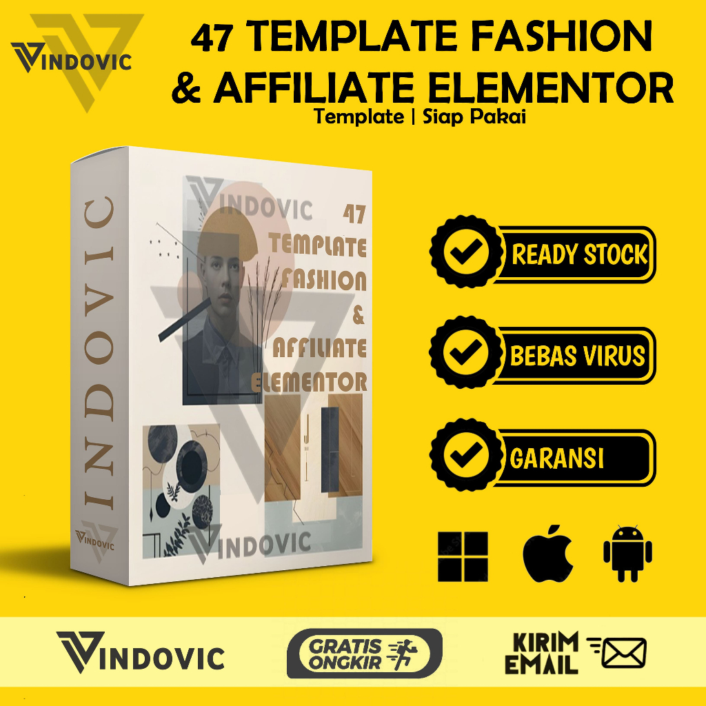 [T0404] 47 Template Fashion & Affiliate | Elementor | Siap Pakai