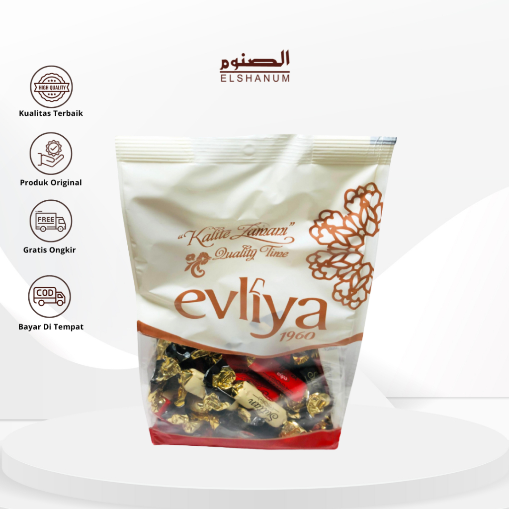Coklat Evliya Jival Extra 500gr - Coklat Susu - Coklat Turki - Oleh oleh haji